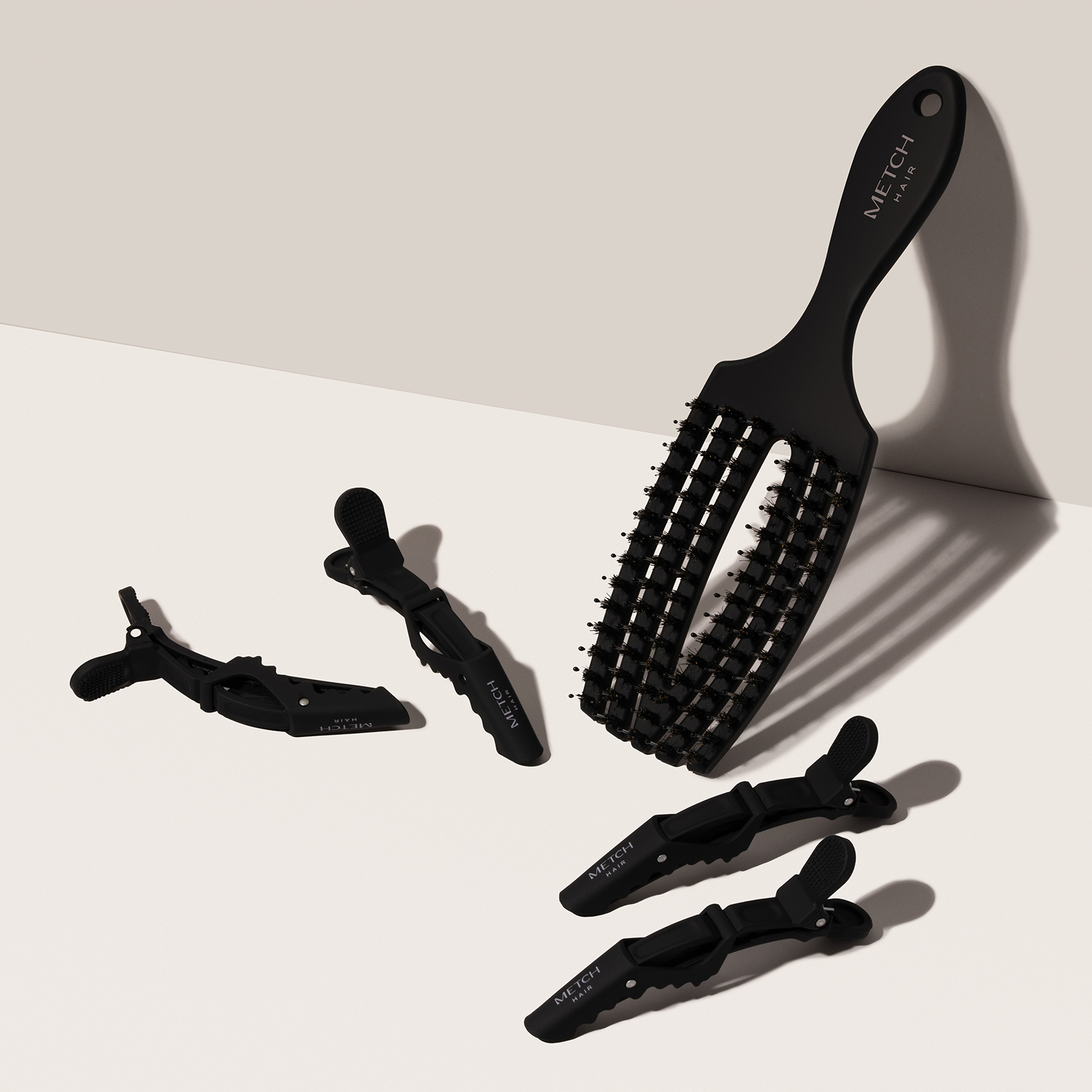 Hair Clips Smooth Detangle Hair Brush