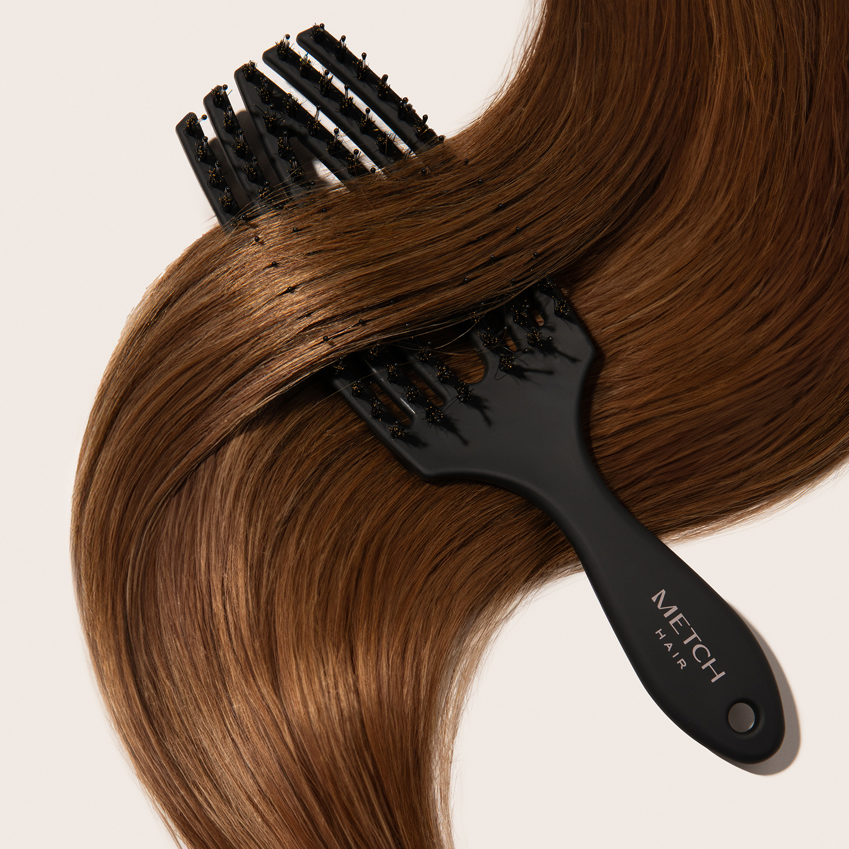 Smooth Detangle Hair Brush in hair